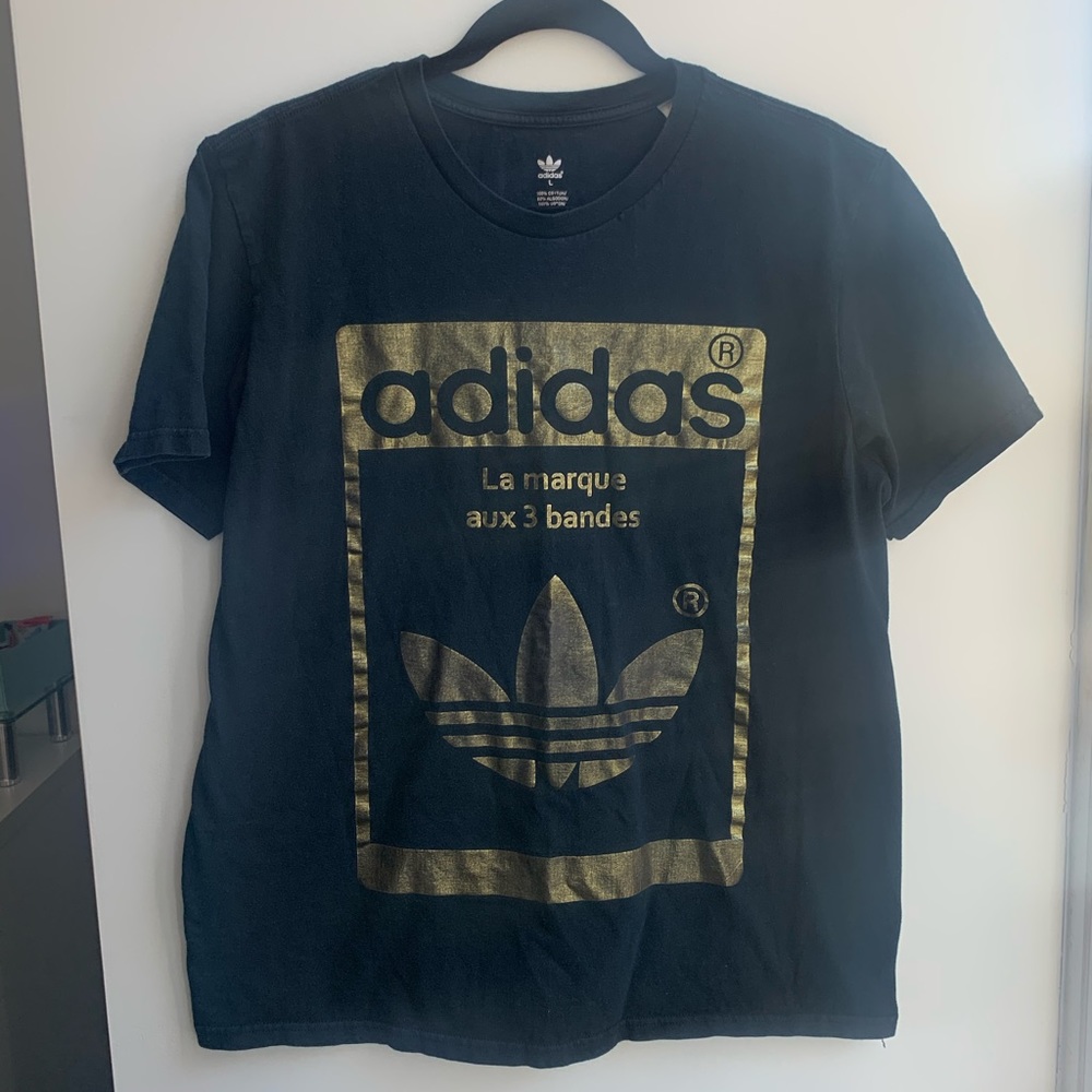 Black & Gold Adidas t-shirt